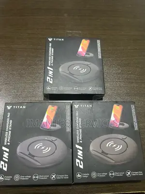 Titan 2-in-1 Wireless Charging Pad Phone Stand