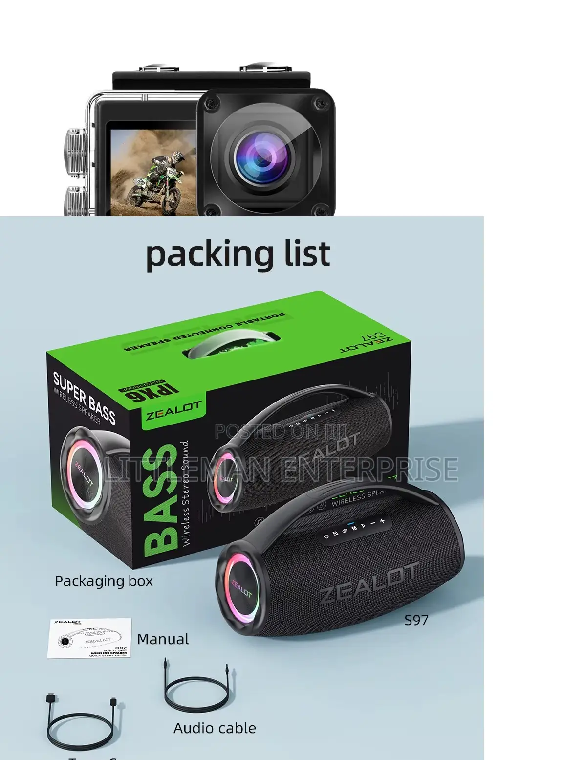 BOOMBOX ZEALOT Stereo Wireless Speaker 24000mah Bluetooth
