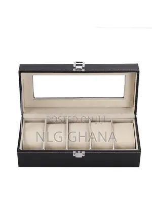 Watch Box Watch Display Case Storage Organizer Box 5-Grid Wa