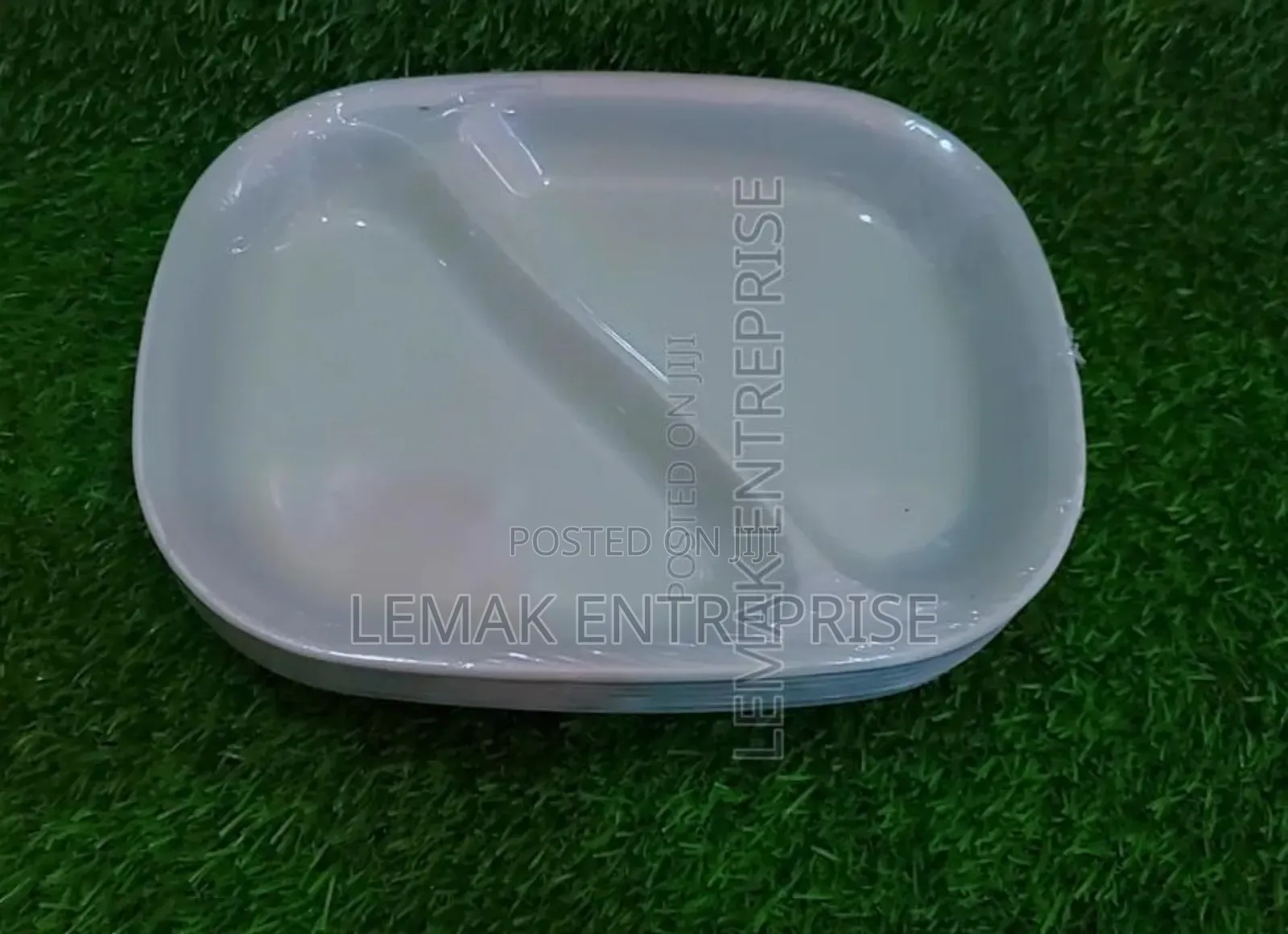 22cm Divided Serving Plate Green 6pics