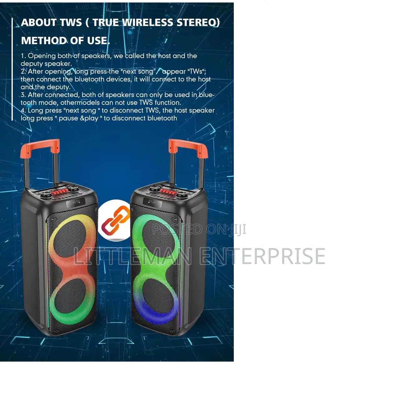 Portable Outdoor Bluetooth Speak With Microphone