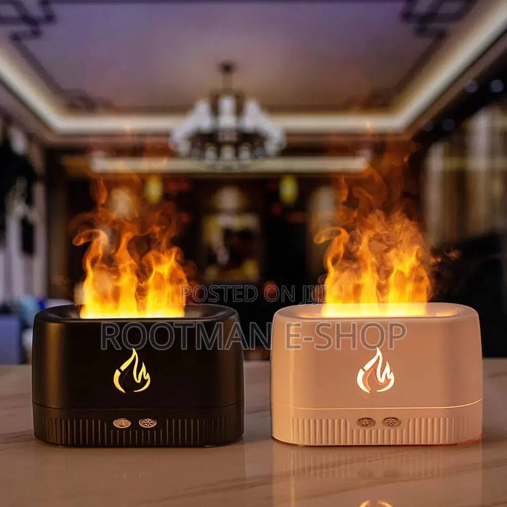 Flame Aroma Diffuser With Flame Light