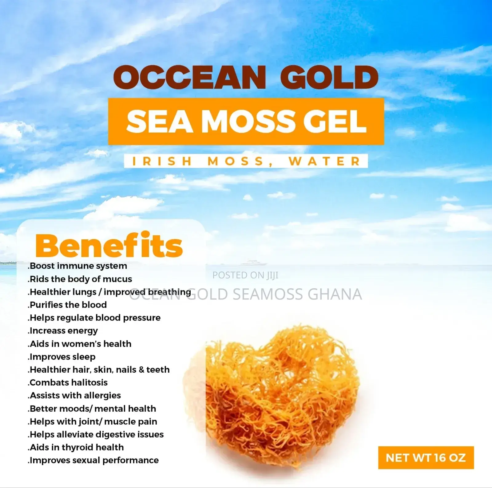 Occean Gold Sea Moss Gel
