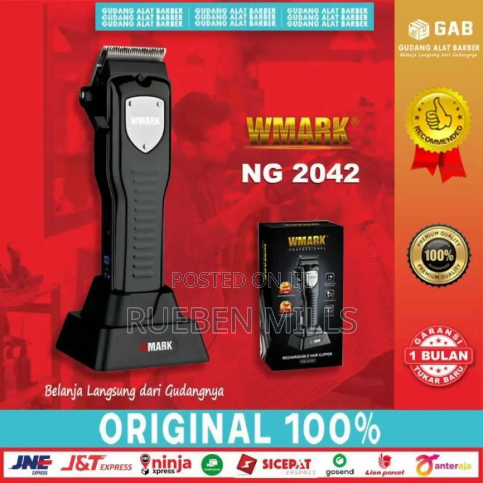 LED Display Wmark Barbering Shop Machine With Charging Stand