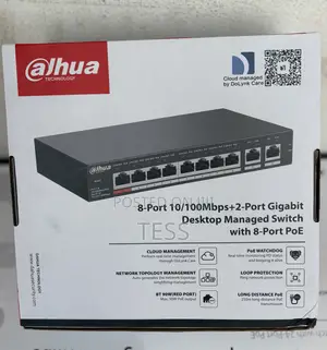 Dahua 8port Poe Managed Desktop Switch Dh-Cs4010-8et-110