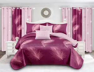 Duvet Cover With Bedsheets and Curtains