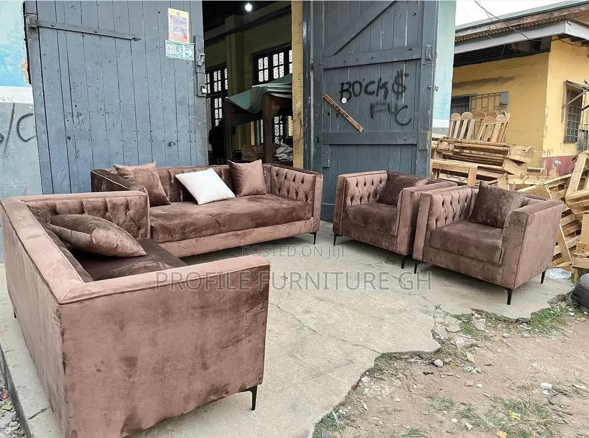 Brown Set Sofa.
