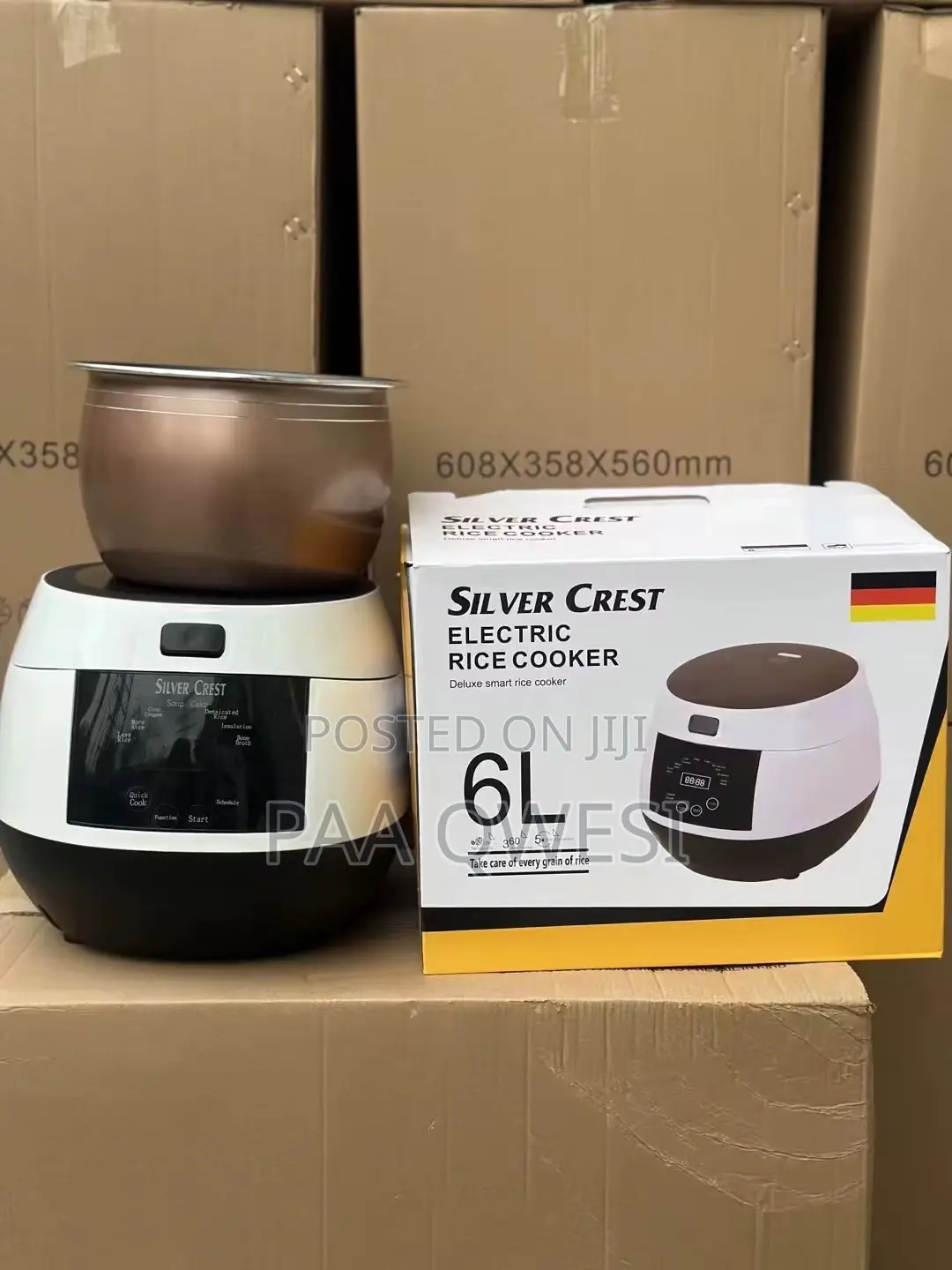 6L Touch Screen Silver Crest Rice Cooker