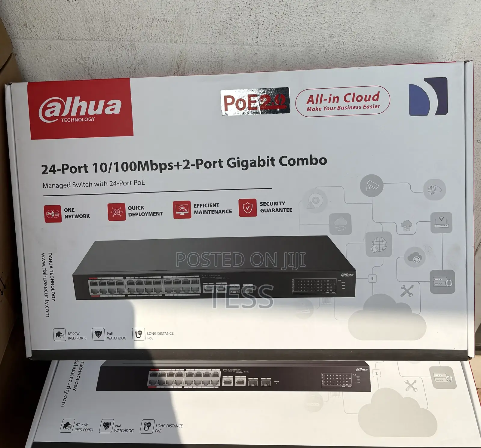 Dahua 24port Poe Cloud Managed Switch Dh-Cs4226-24et-375