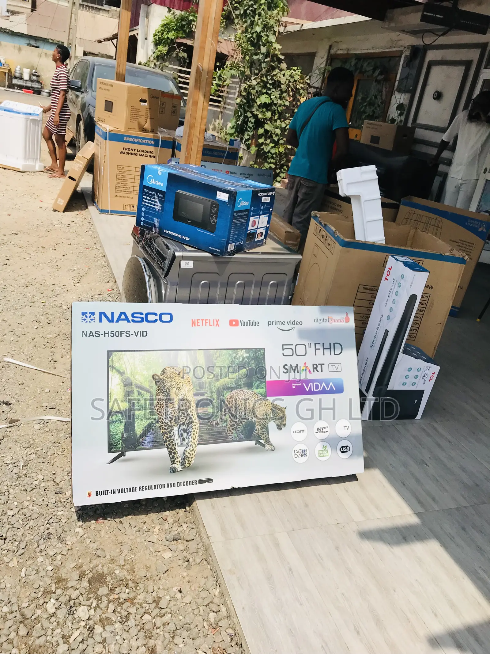 Call/Text Nasco Smart 50 Inch Led Android Crystal Tv