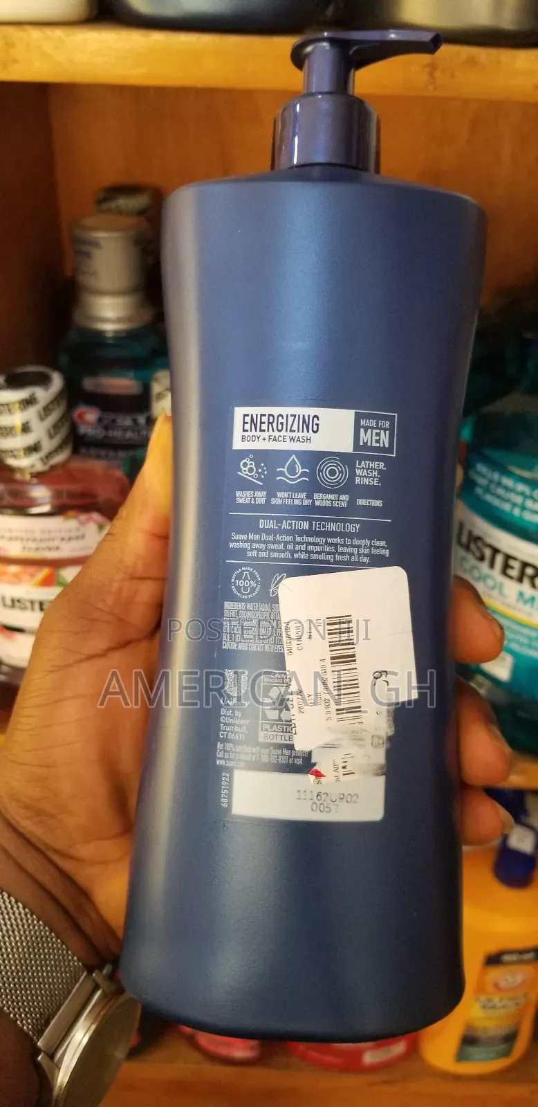Suave Men Energizing Sport Body Wash, 828ml