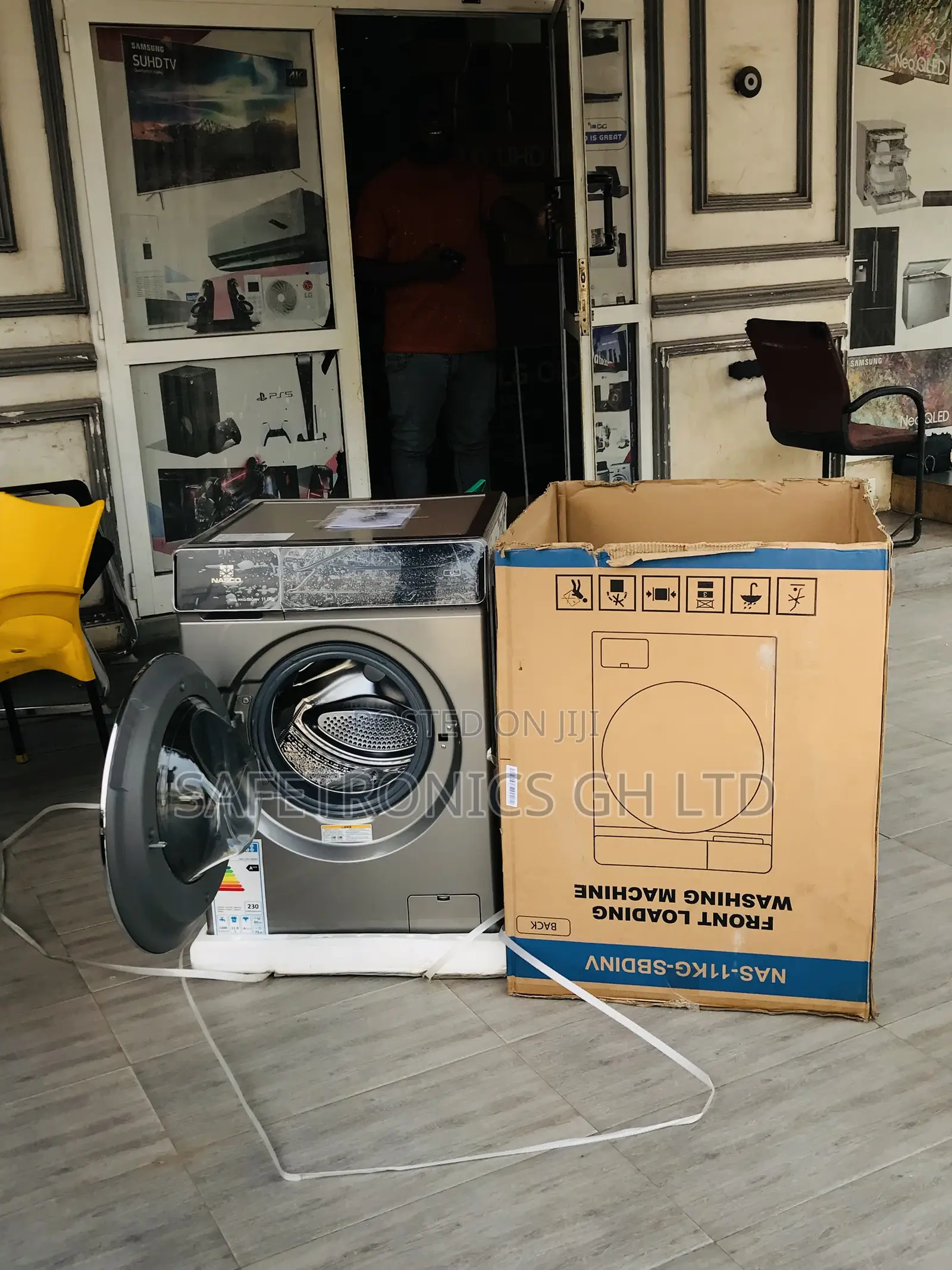 Available 11kg Inverter Nasco Full Auto Front Load Washer