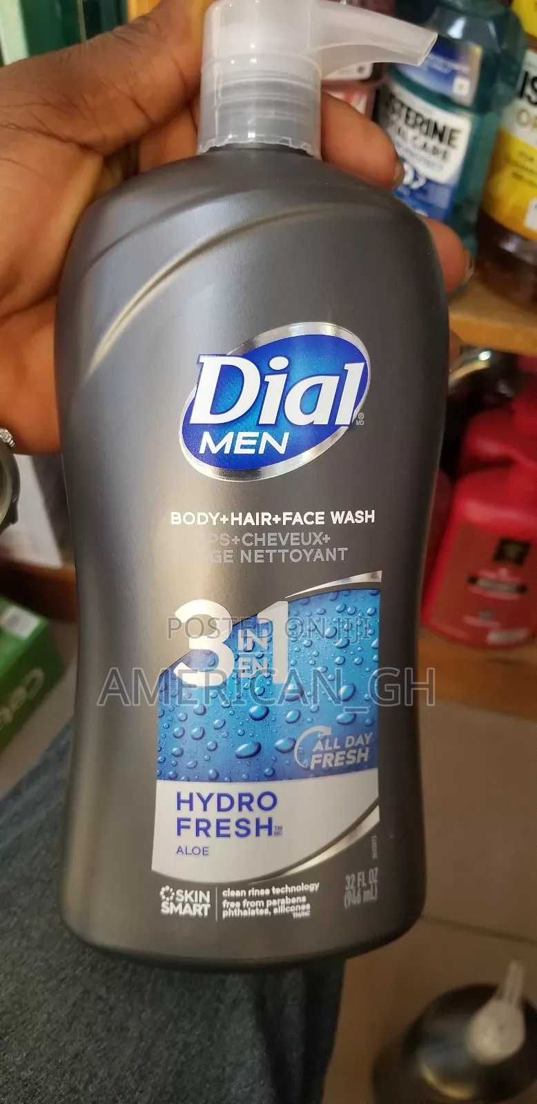 Dial Men 3 in 1 Body Wash, 946ml