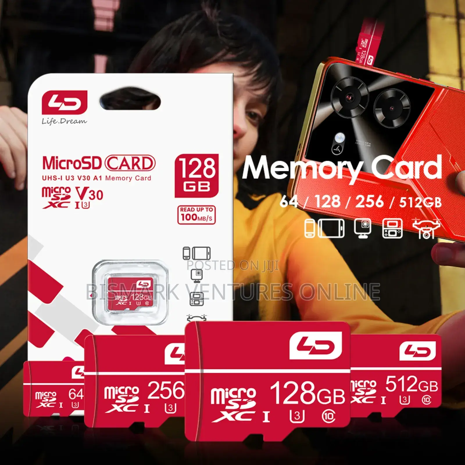 128g Ld Memory Card C10 V30 A1