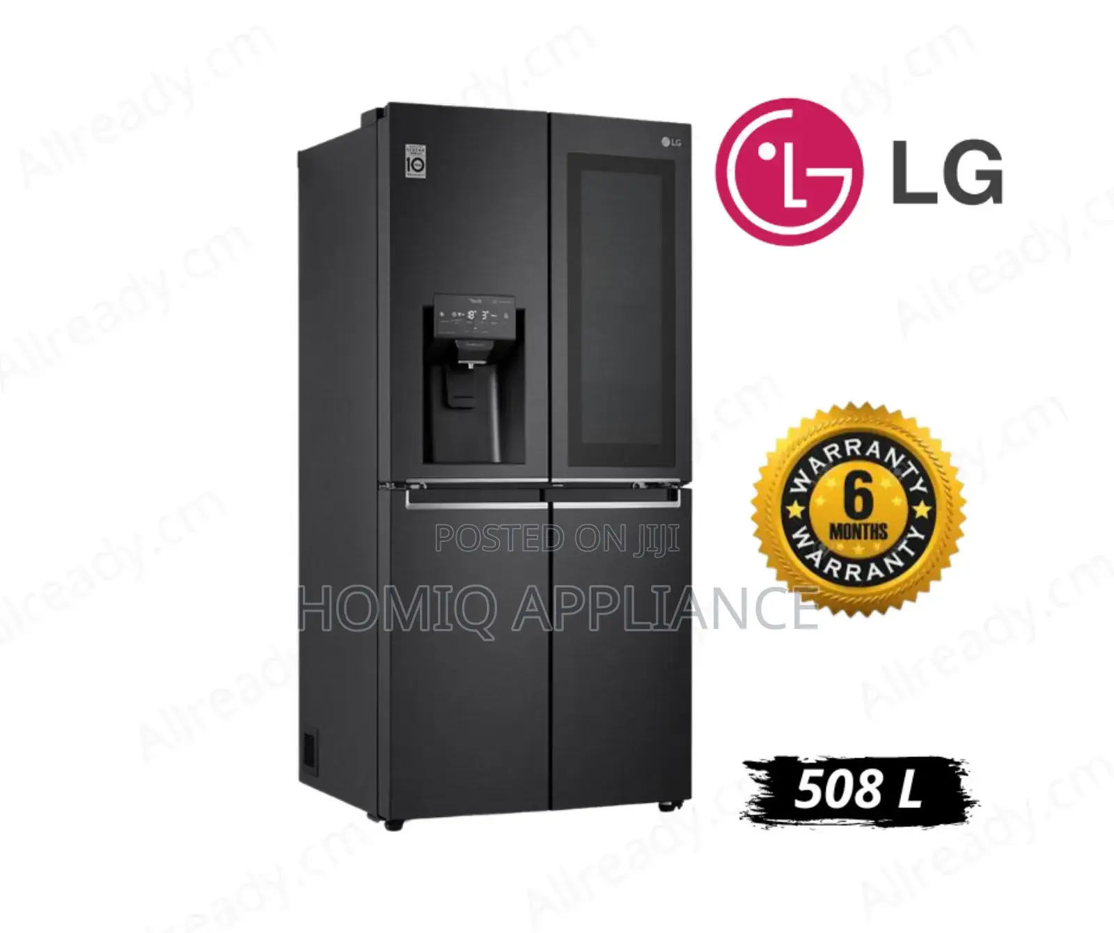 LG 508liters Instaview Door-in-Doorside by Side Refrigerator