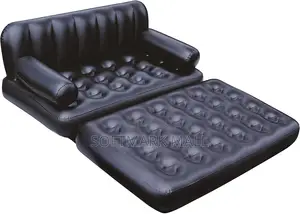 Inflatable Couch With Air Pump -black