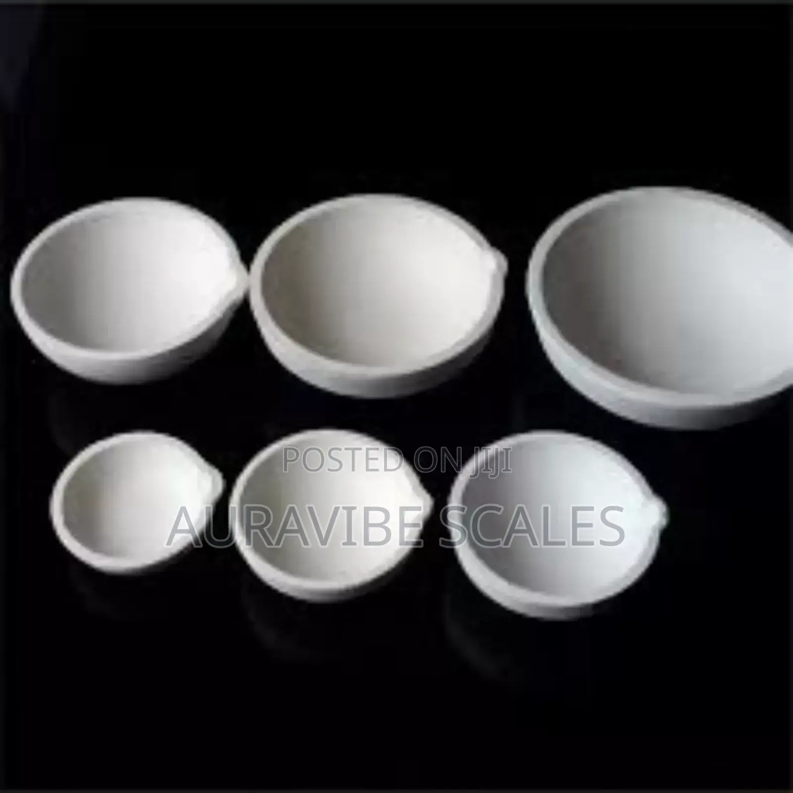 Melting Ceramic Crucible Set of 2 for Gold Silver Copper