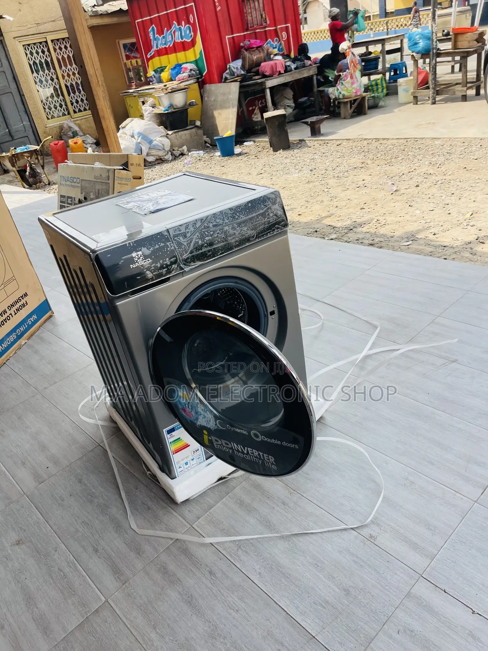 Quality Nasco 11kg Front Load Inverter Washing Machine.