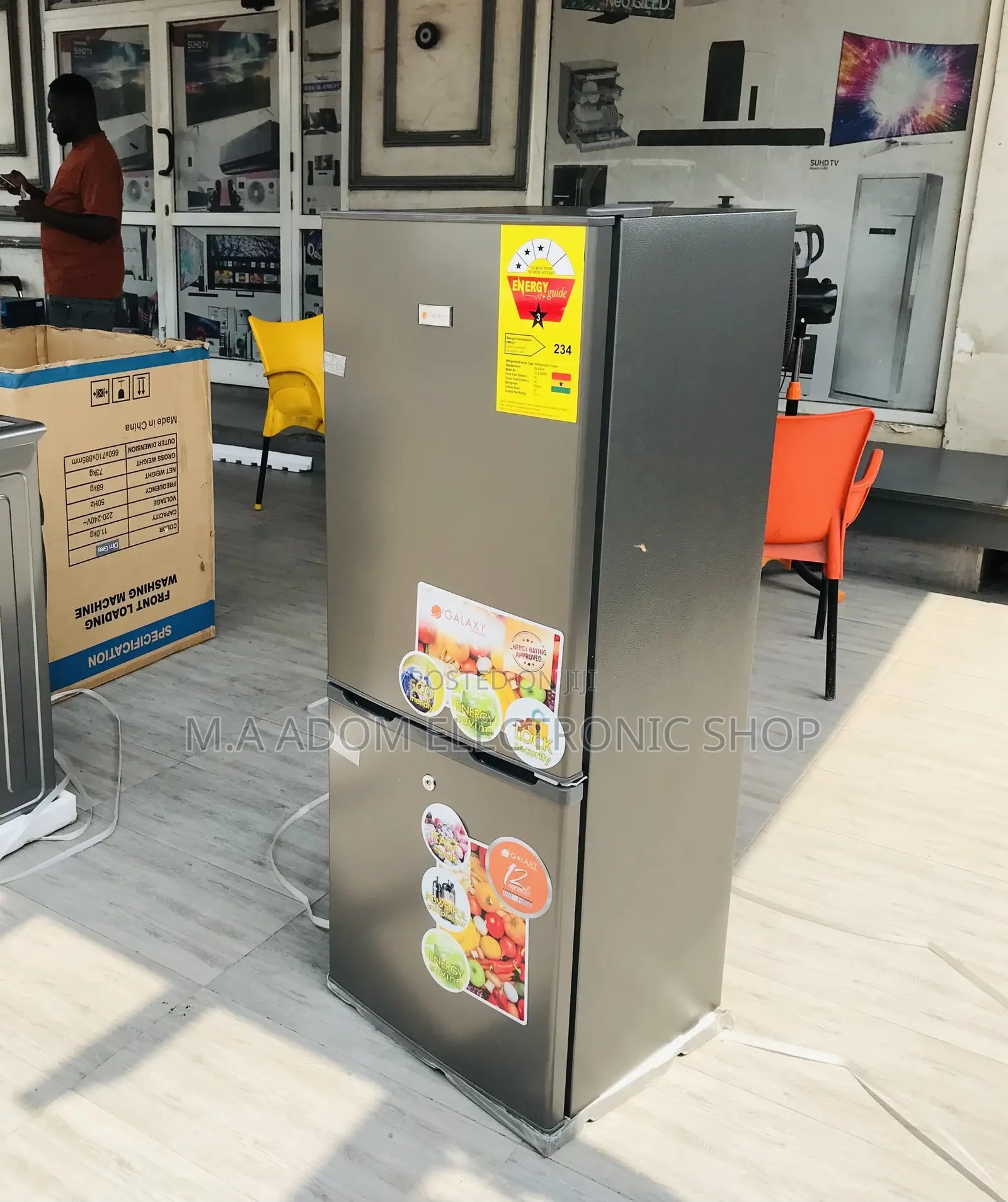 Authentic Galaxy Double Door Electric Fridge GLX-200bg.