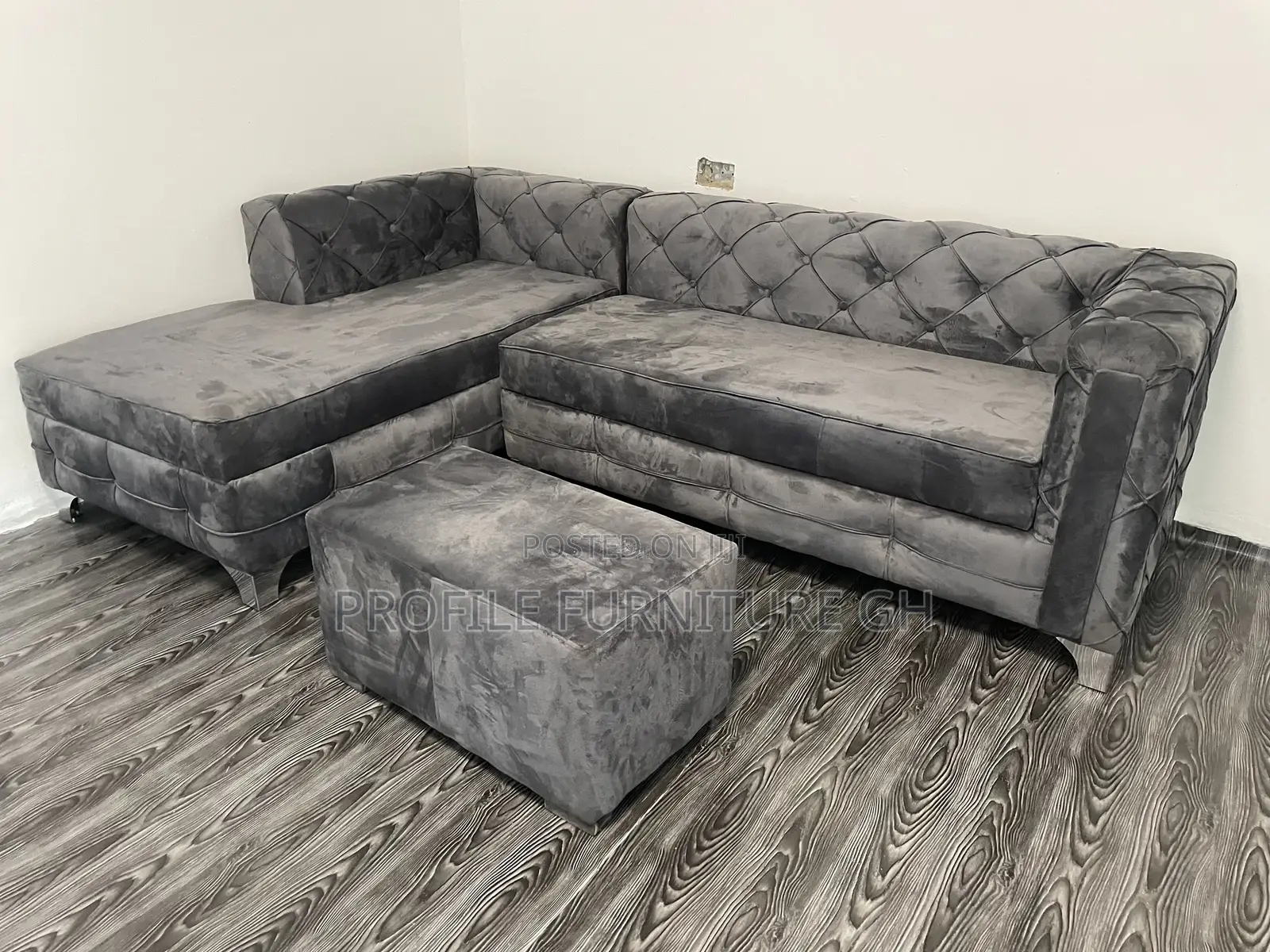 L Shape Sofa With Central Table//Free Delivery