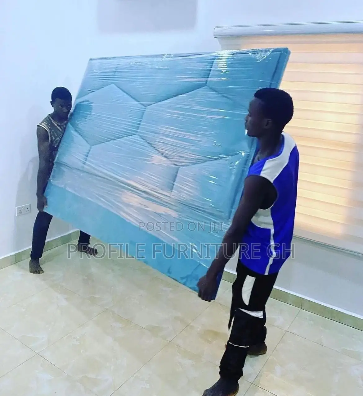 Blue Queen Size Bedframe