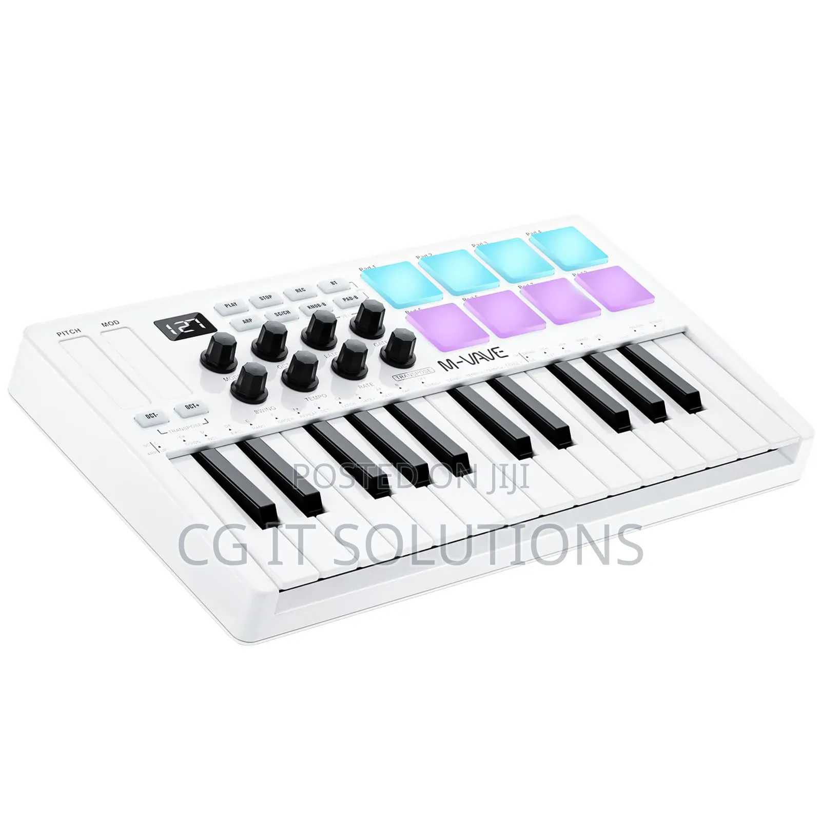 M Vave Mini Keyboard 25 Keys With Drum Pads