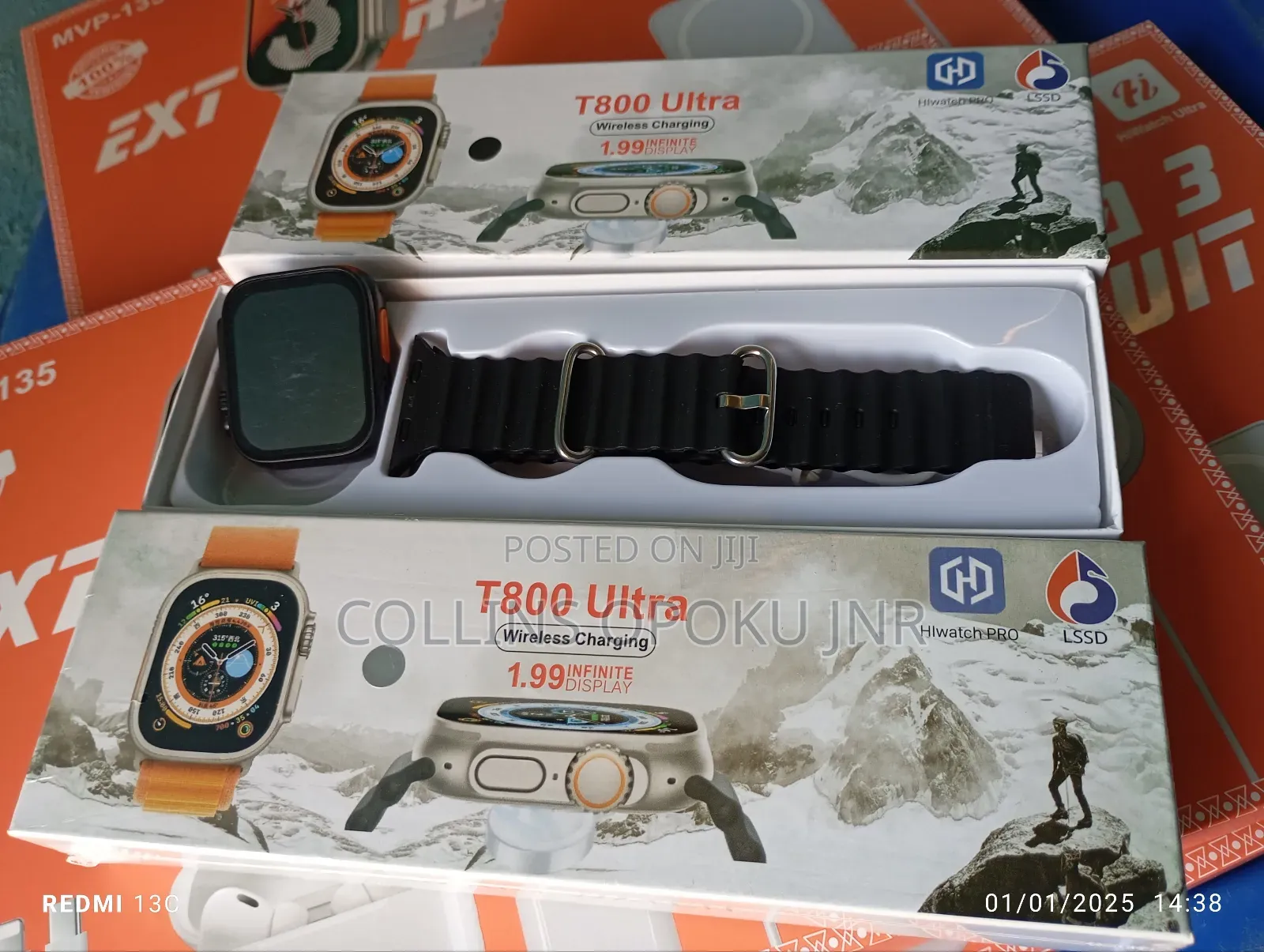 T800 Ultra Smart Watch - Black