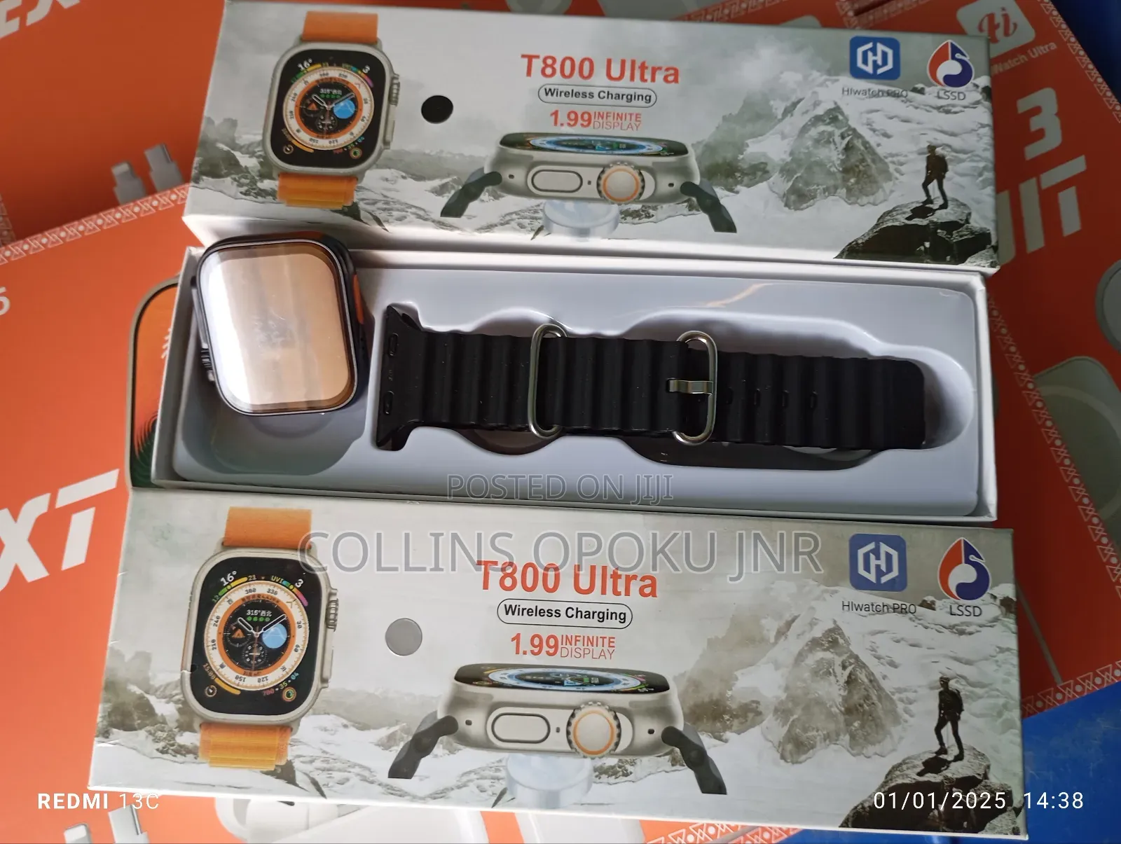 T800 Ultra Smart Watch - Black
