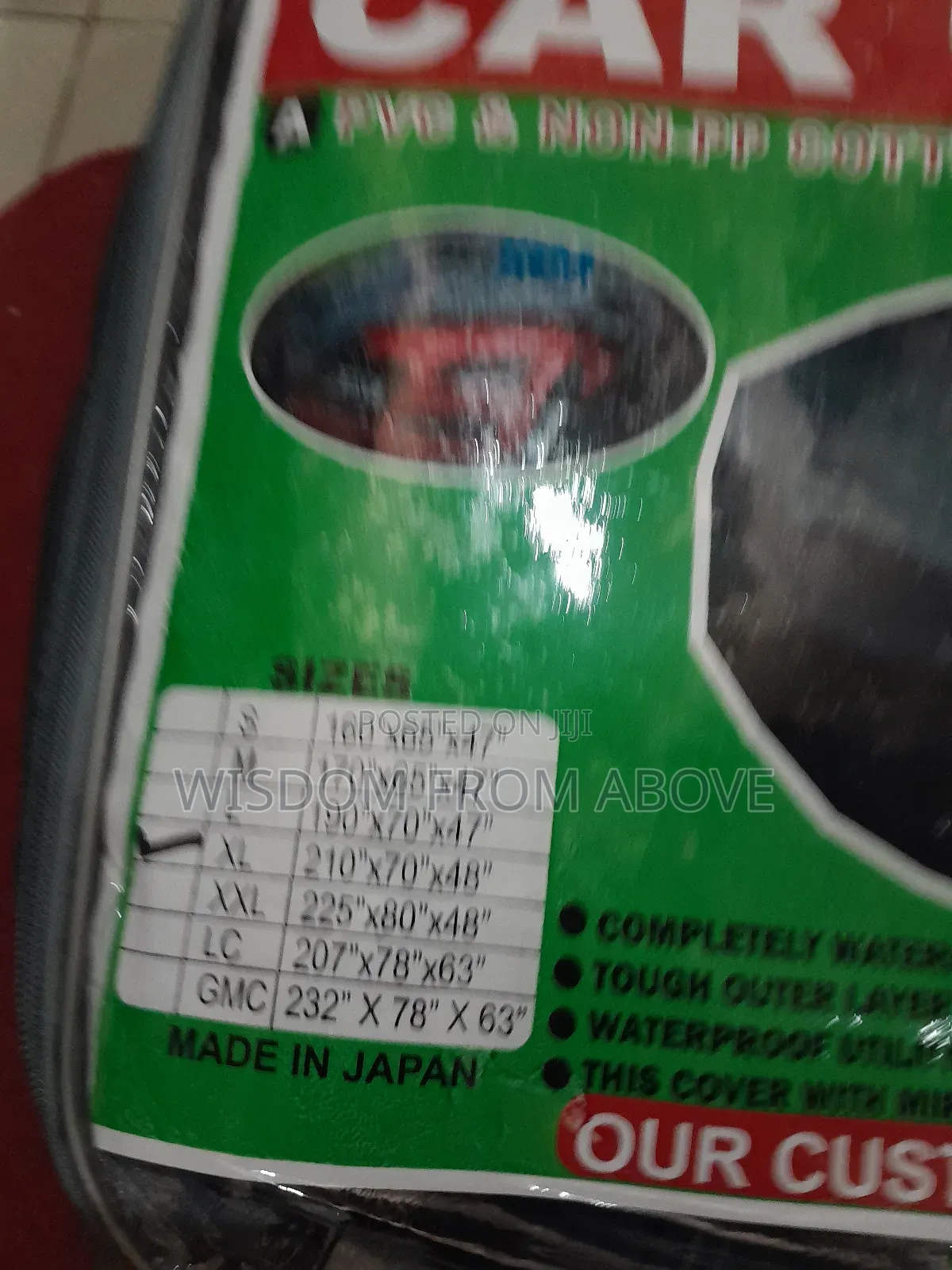 All Weatherproof, Waterproof, Sunroof Foreign Covers Avable