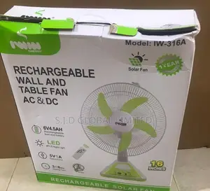 Modern Rechargeable IWIN 16'' Walland Table FAN