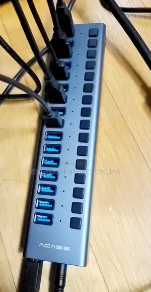 90W 16 Ports USB 3.0 Hub Super Speed For Data Transferring.