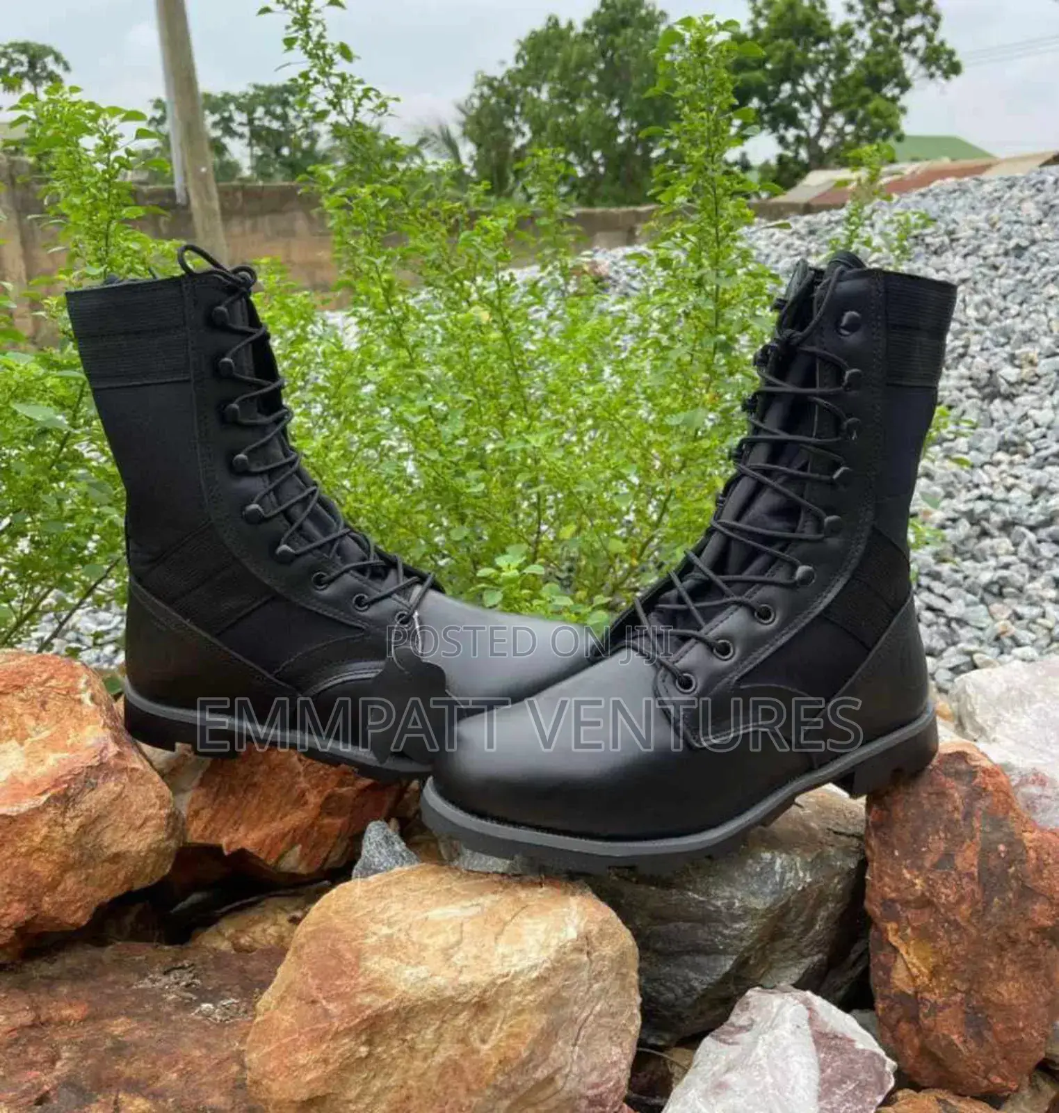 All Black Security Boot