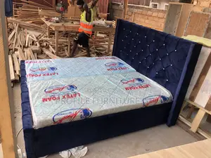 Breathtaking Queen Size Bedframe With Mattress ( 72x75)