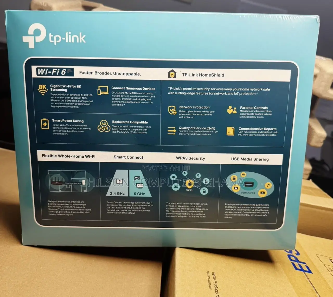 Tp-Link Archer Ax72 Ax5400 Dual-Band Gigabit Wi-Fi 6 Router