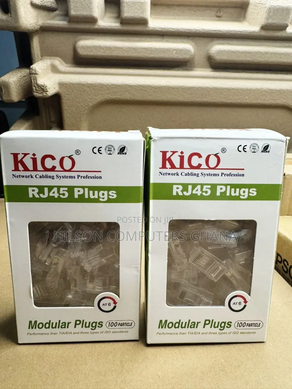 Kico Cat6 Rj45 Connectors 100pcs