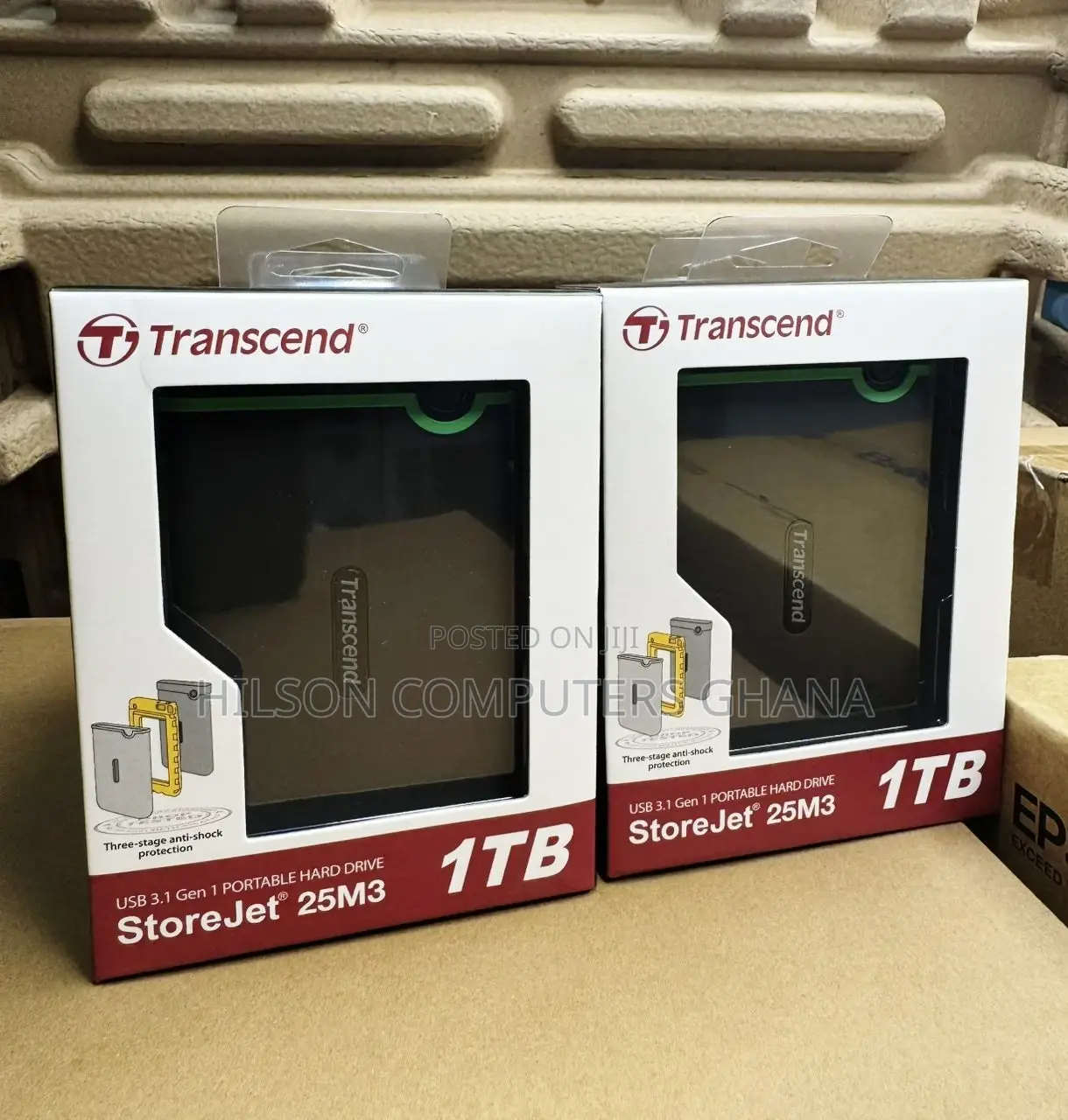 Transcend 1tb Storejet 25m3 Usb 3.1 Gen1 External Hard Drive