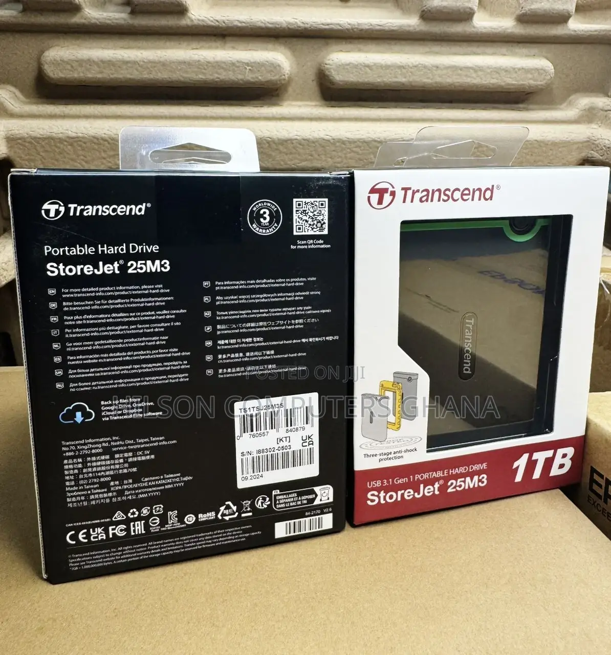 Transcend 1tb Storejet 25m3 Usb 3.1 Gen1 External Hard Drive