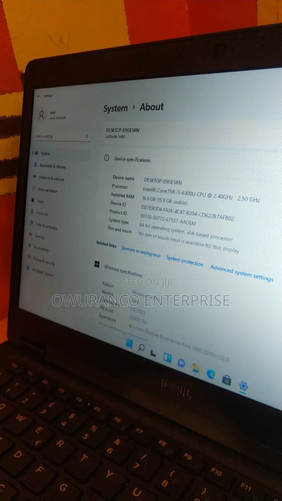 Laptop Dell Latitude 14 5480 16GB Intel Core I5 SSD 256GB