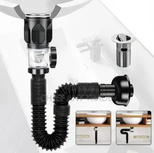 Pop Up Drain With Extensible Hose. Jx12050k