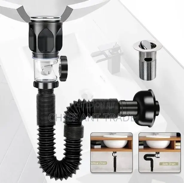 Pop Up Drain With Extensible Hose. Jx12050k