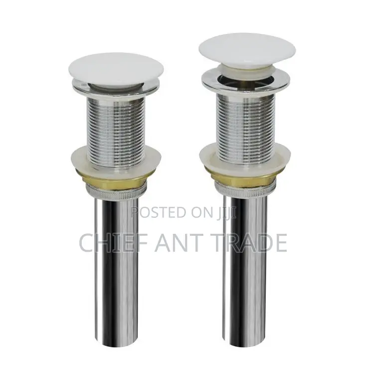 White Pop Up Drain With Extensible Hose Jx12050w