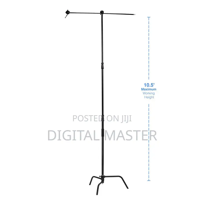 Black C-Stand (With C-Stand Bag and Sand Bag)