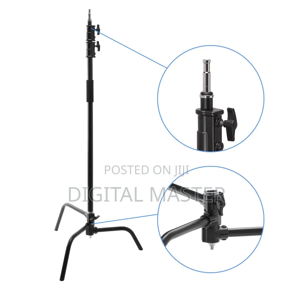 Black C-Stand (With C-Stand Bag and Sand Bag)