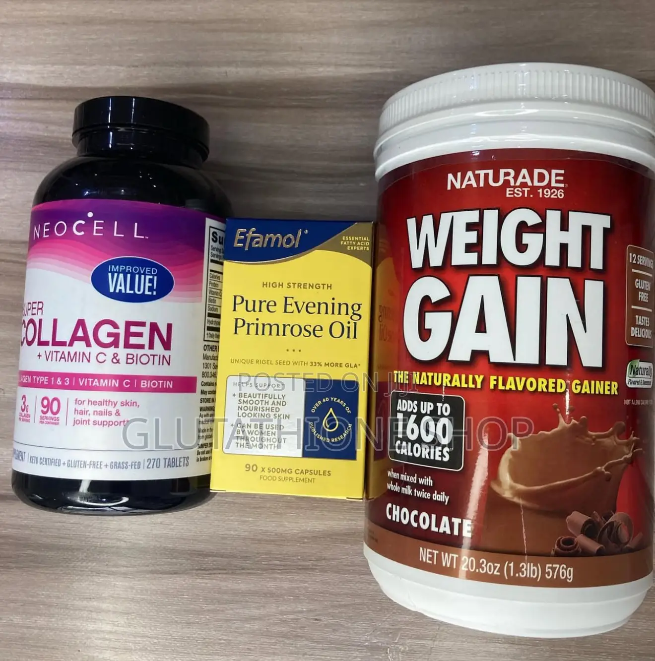 Naturade Weight Gain Instant Nutrition Drink Mix, Vanilla