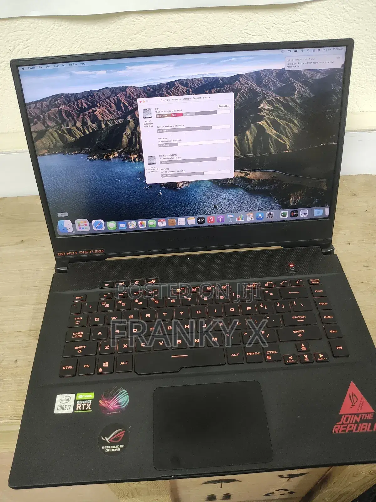 Laptop Asus ROG Zephyrus M15 GU502LU 16GB Intel Core I7 SSD 1T