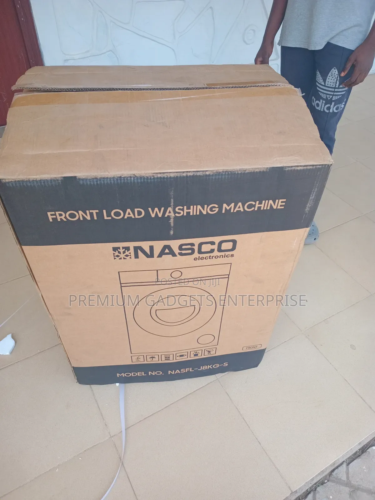 Nasco 8kg Front Load Washing Machine Nasfl-J8kg-S
