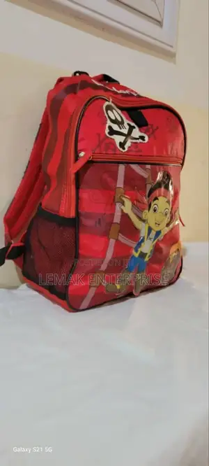 Jake and the Neverland Backpack Bag,Red