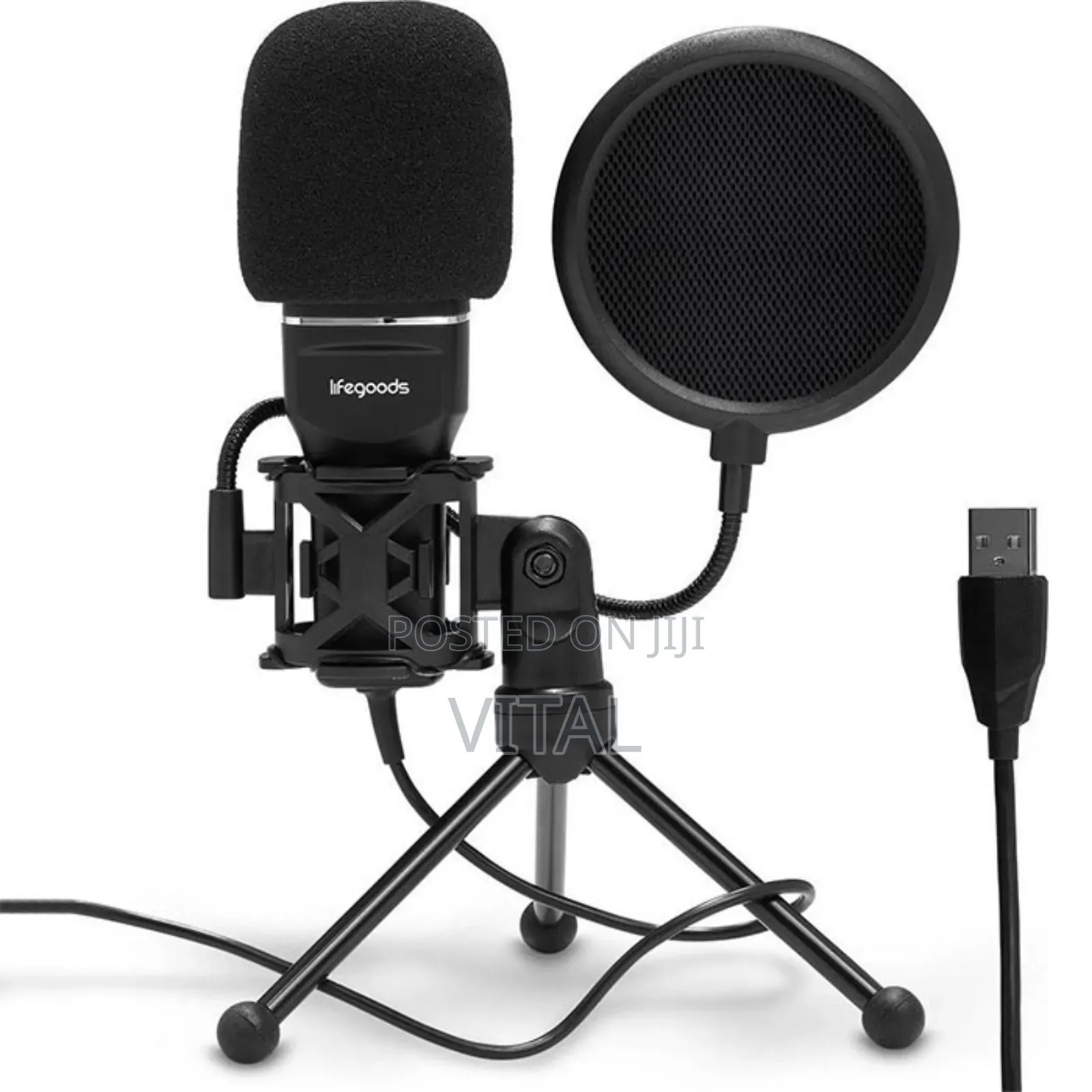 Studio USB Microphone Lifegoods USB Met Microfoon