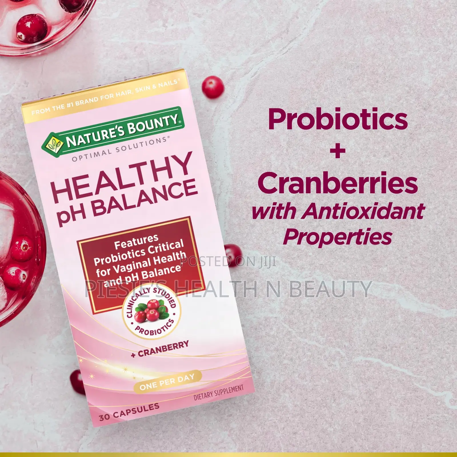Nature's Bounty Probiotics + Cranberry 30s