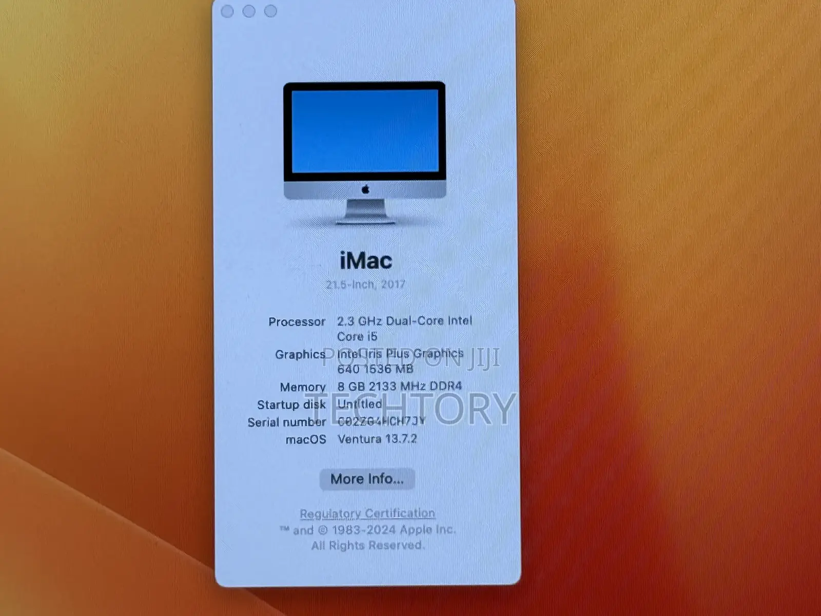 Desktop Computer Apple iMac 8GB Intel Core i5 HDD 1T